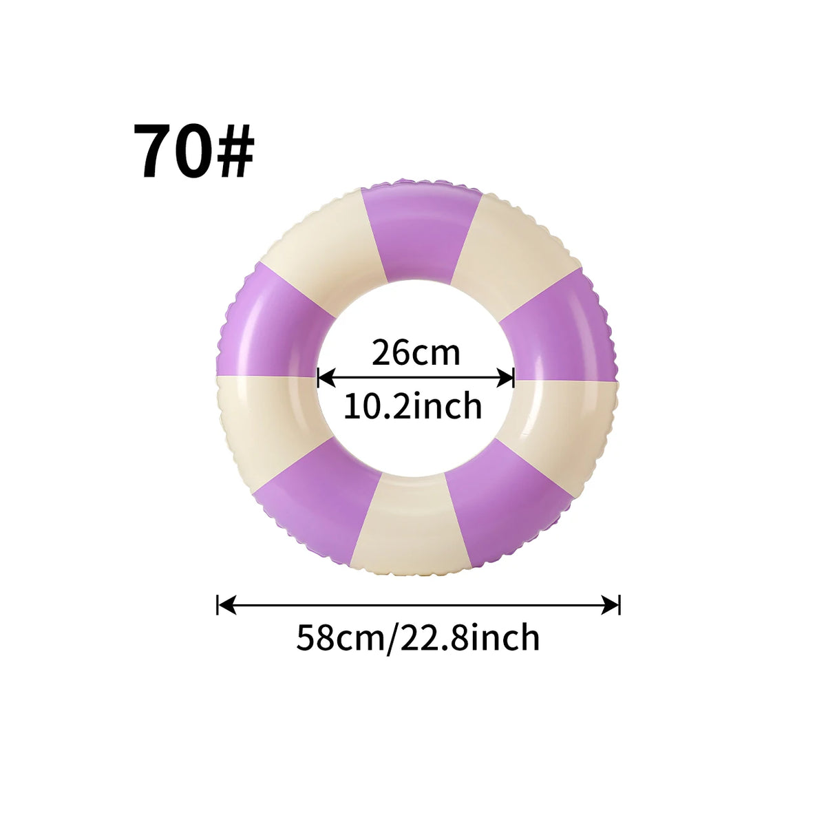Inflatable Swimming Ring Macaron Pool Float for Summer Pool Parties