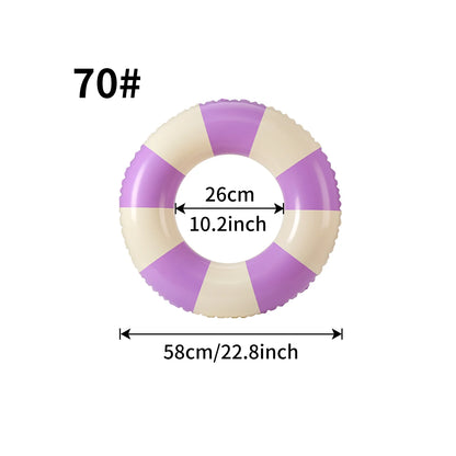 Inflatable Swimming Ring Macaron Pool Float for Summer Pool Parties
