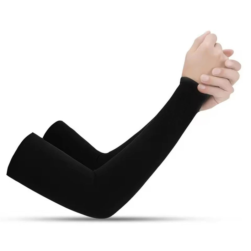 1 Pair of Arm Sleeves for Outdoor Sports UV Protection Cooling Sleeves Summer Running and Fishing Gear