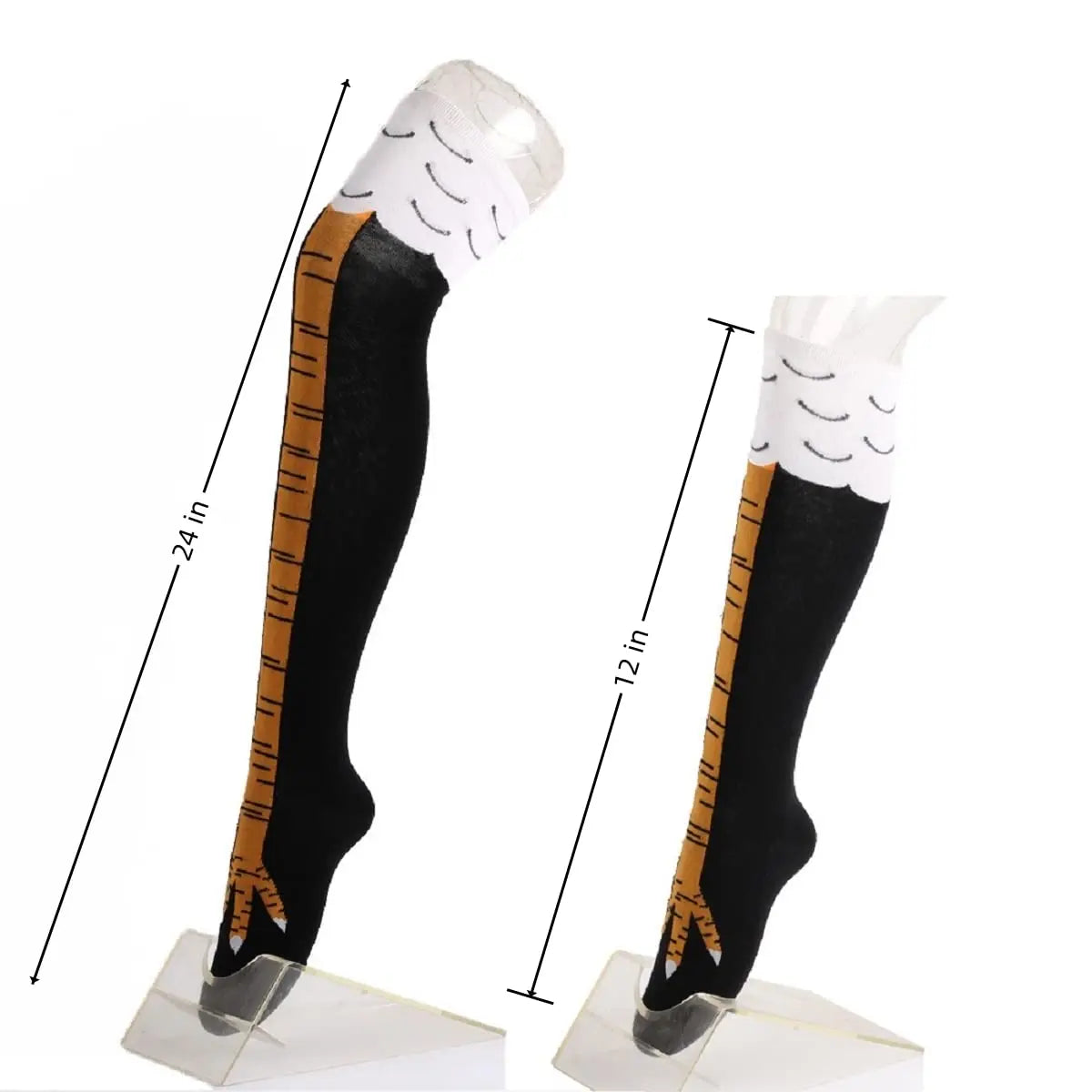 Women’s Knee High Socks – Cartoon Chicken Claw Casual Sports Socks