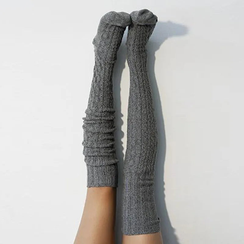 Women's Over Knee Socks – Cotton Anti Slip High Stretch Stockings