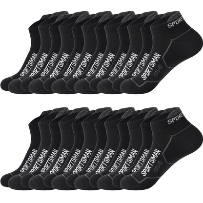 Men's No Show Socks Breathable Ankle Running Sport Socks