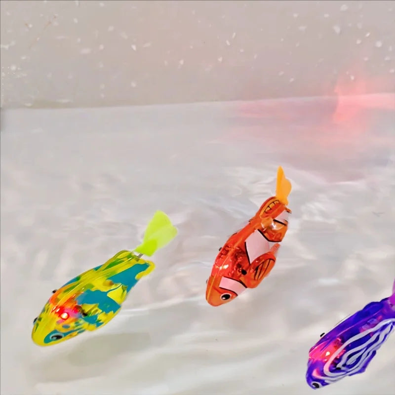 Swimming Fish Bath Toy Light Up Electric Water Toy for Kids