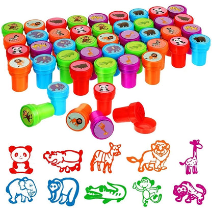 Self Inking Stamp Set – 10 Assorted DIY Craft Stamps
