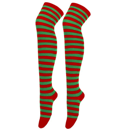 Striped Over the Knee Socks – Long Pinstripe Style