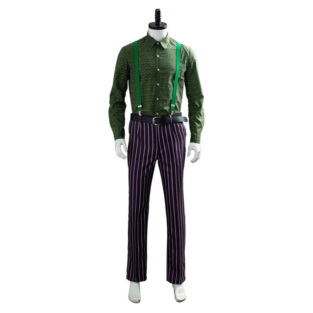 Clown Cosplay Costume Villain Uniform Coat Shirts Pants Full Set Adult Men Halloween Carnival Party Dress Up