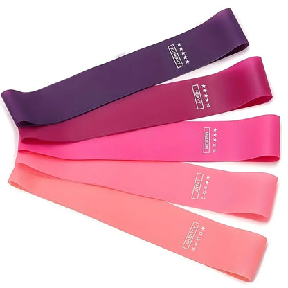 Resistance Bands Set of 5 for Strength Training Home & Travel