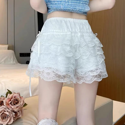 Women’s Lace Shorts – High Waist Summer Casual Shorts