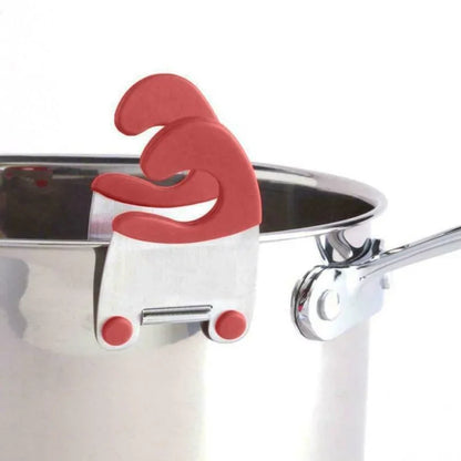 Pot Spoon Holder Silicone Clip Spoon Rest for Cooking Utensils