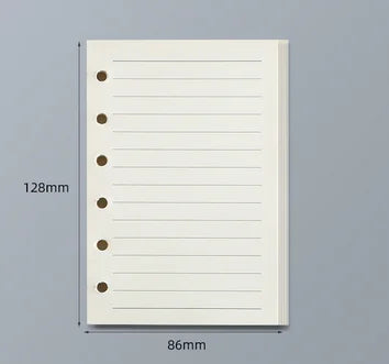 Loose Leaf Notebook Refill – A5 A6 A7 Lined, Blank & Grid Paper