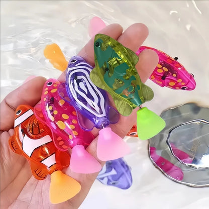 Swimming Fish Bath Toy Light Up Electric Water Toy for Kids