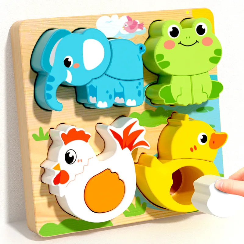 Wooden Shape Matching Toy for Kids