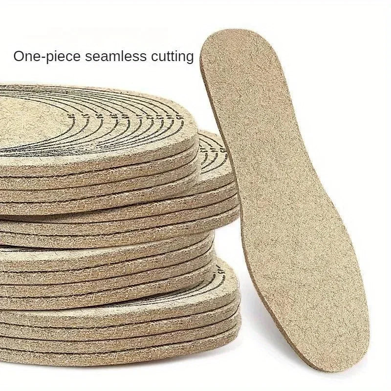 Warm Wool Insoles – Soft Winter Shoe Inserts