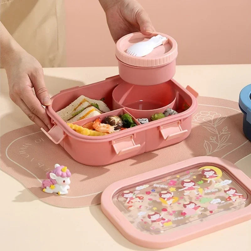 Bento Lunch Box – Leakproof Portable Container with Soup Bowl