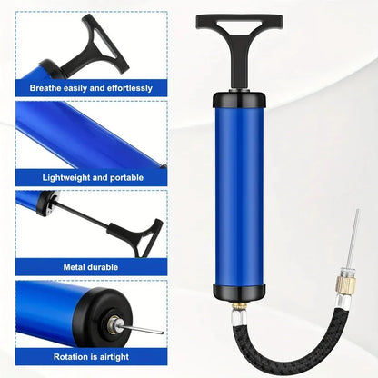 Portable Ball Pump with Needle & Nozzle