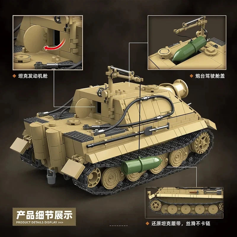 Tank Building Blocks Set