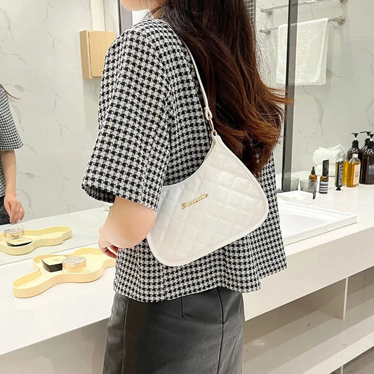 Ladies' retro shoulder bag, armpit handbag, fashionable design, crossbody bag