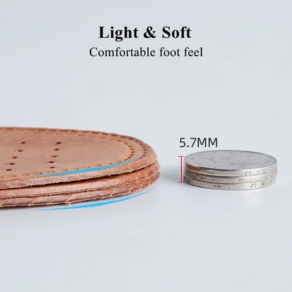 Cowhide Insoles – Leather Shoe Inserts for Boots & Sports Shoes
