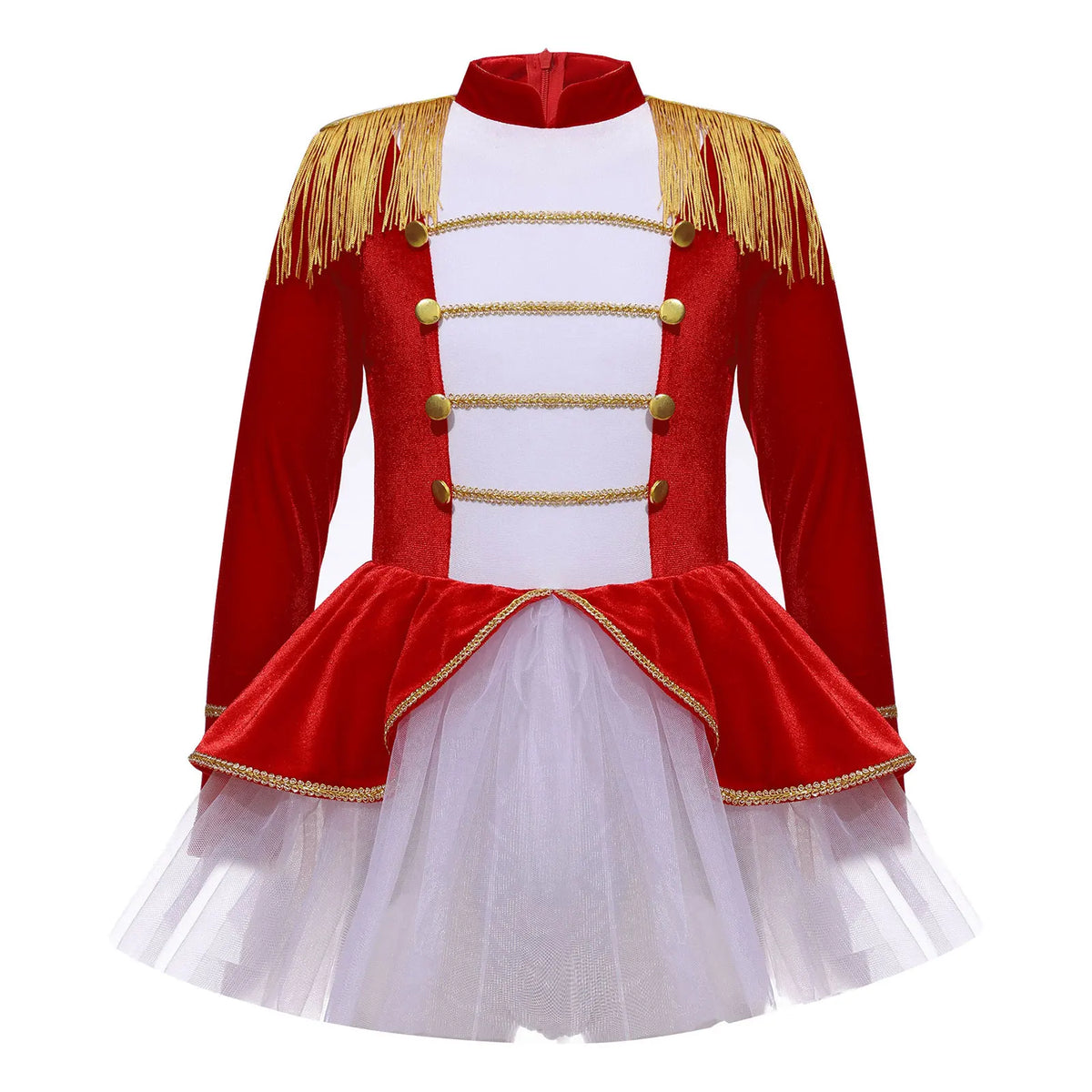 Sequins Girls Magician Circus Performance Costume Outfits Kids Halloween Ringmaster Bodysuit Jumpsuit with Hat Gloves Magic Wand