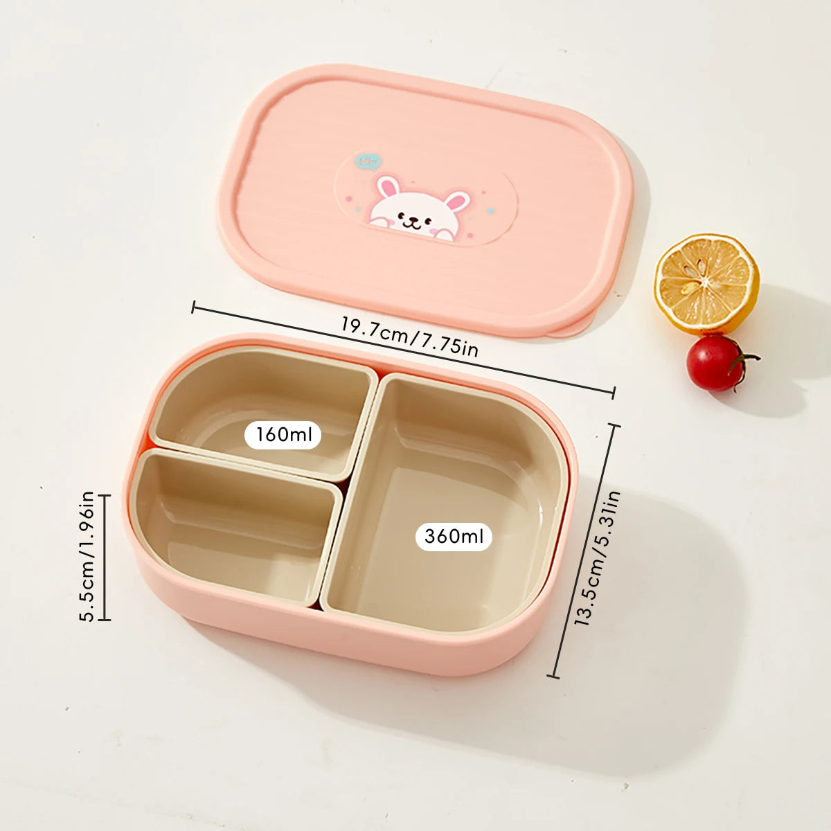 3 Compartment Bento Box