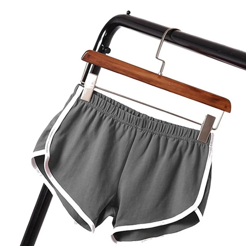 Women’s Sports Shorts – Candy Color Elastic Waist
