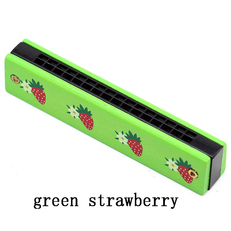 Kids Harmonica Wooden Musical Instrument Toy for Beginners