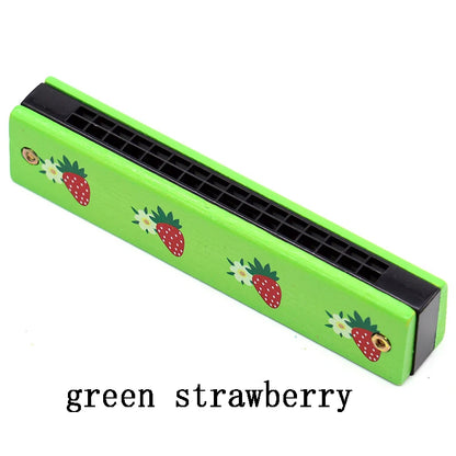 Kids Harmonica Wooden Musical Instrument Toy for Beginners