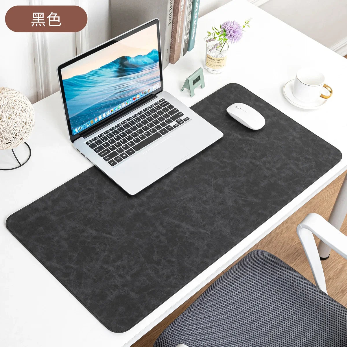 Desk Pad – Waterproof PU Leather Mouse Mat for Keyboard & Laptop