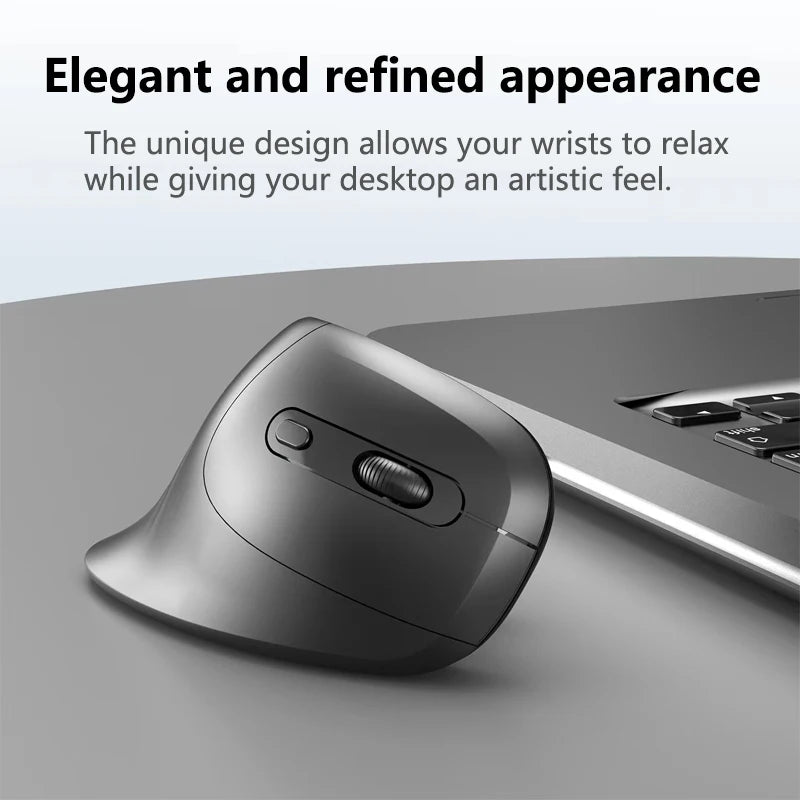 Vertical Wireless Mouse Ergonomic Silent 2.4G USB Mouse for PC