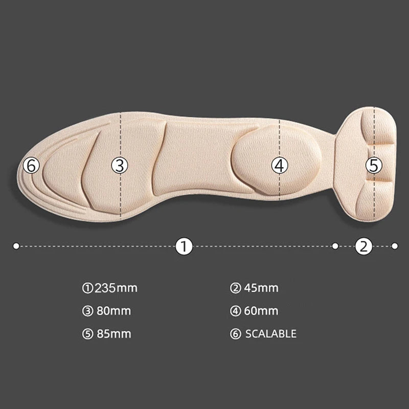 Memory Foam Insoles for High Heels – Breathable Cushioned Inserts