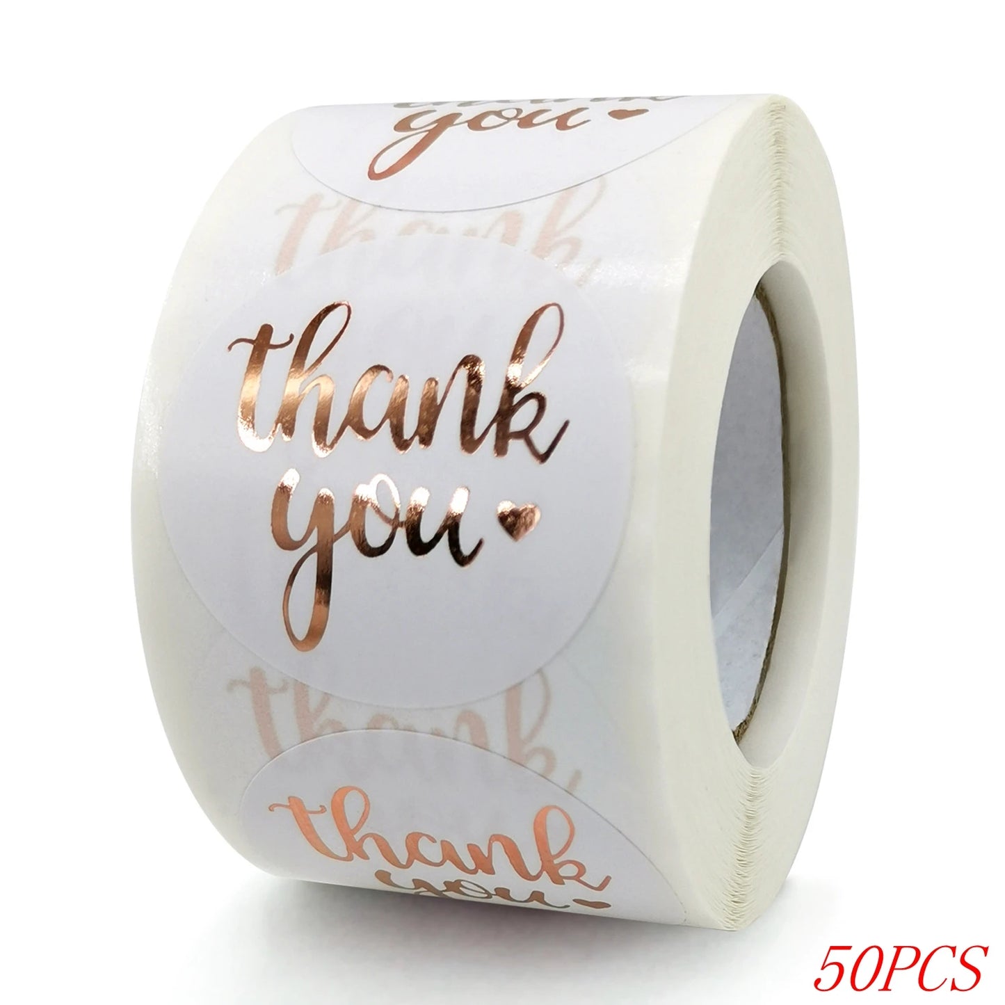 Thank You Stickers – 1 Inch Blue Envelope Sealing Labels