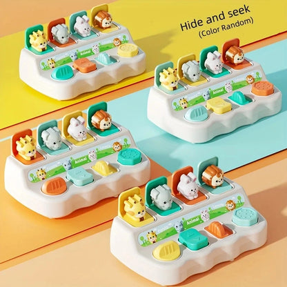 Montessori Pop Up Toy – Animal Learning Box for Kids