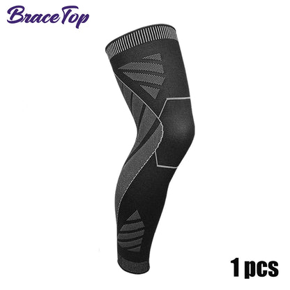 Full Leg Compression Sleeve with Knee Support for Sports & Training