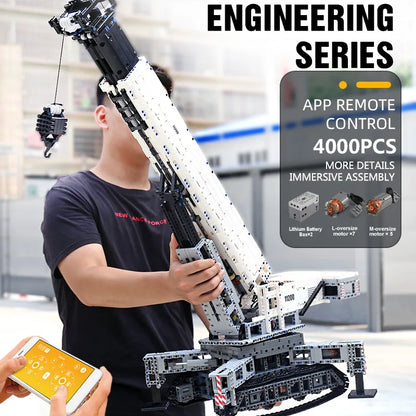 RC Motorized Crane Building Blocks