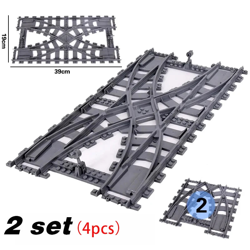 Train Building Set with Flexible Tracks – Railway Model Blocks