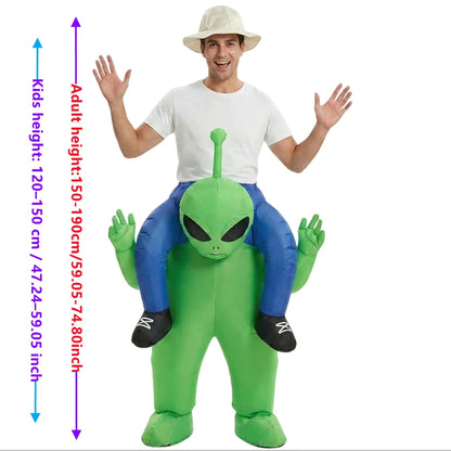 Inflatable Alien Costume for Children, Alien Costume for Adults, Funny Party Costume, Halloween and Carnival Performance Costume