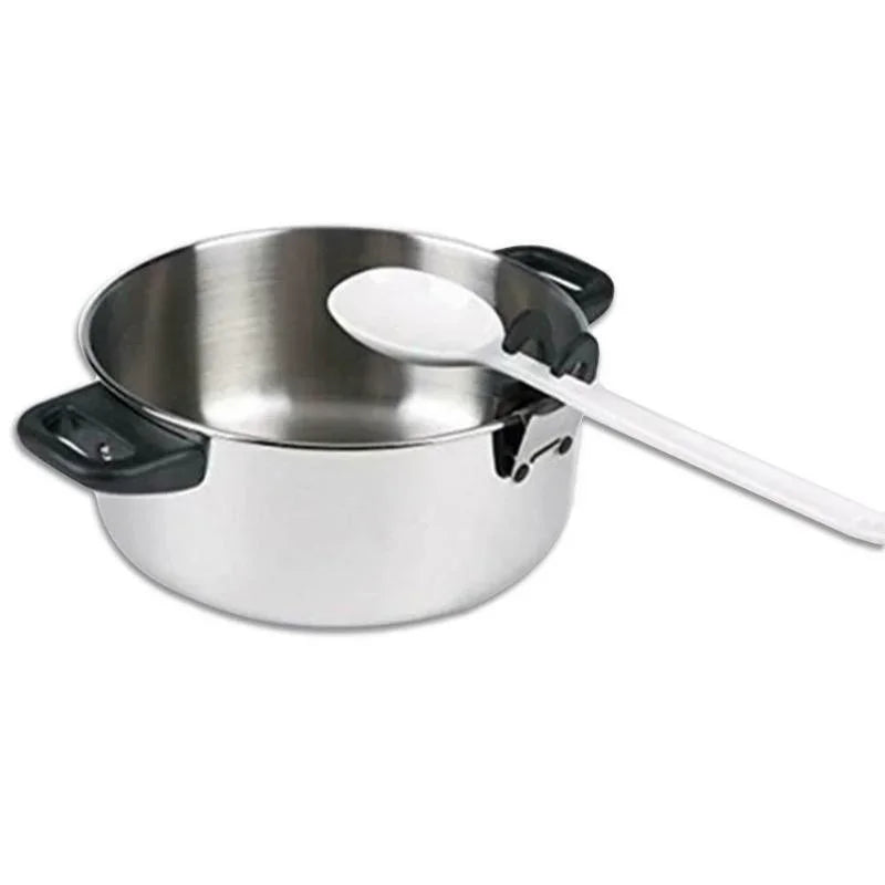 Pot Spoon Holder Silicone Clip Spoon Rest for Cooking Utensils