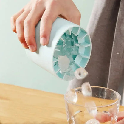 Silicone Ice Cube Mold – Round Reusable Ice Maker Tray