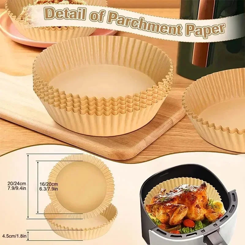 Air Fryer Parchment Paper Disposable Nonstick Baking Liners