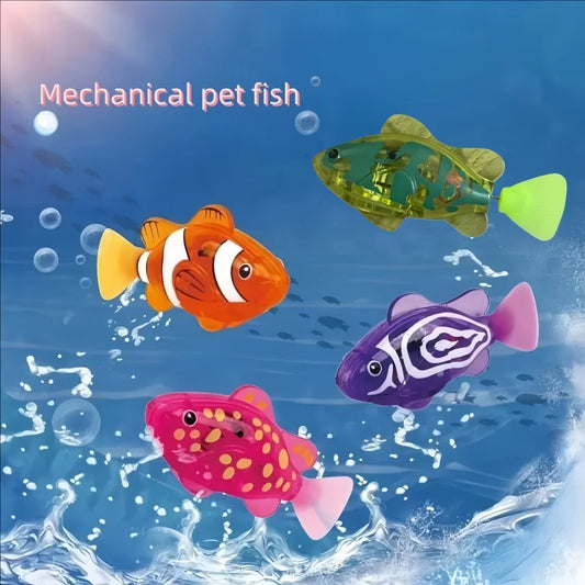 Swimming Fish Bath Toy Light Up Electric Water Toy for Kids