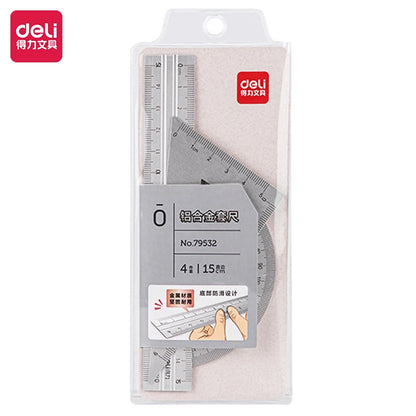 Ruler Set 4-Piece – Student Geometry Rulers & Angle Measuring Tools