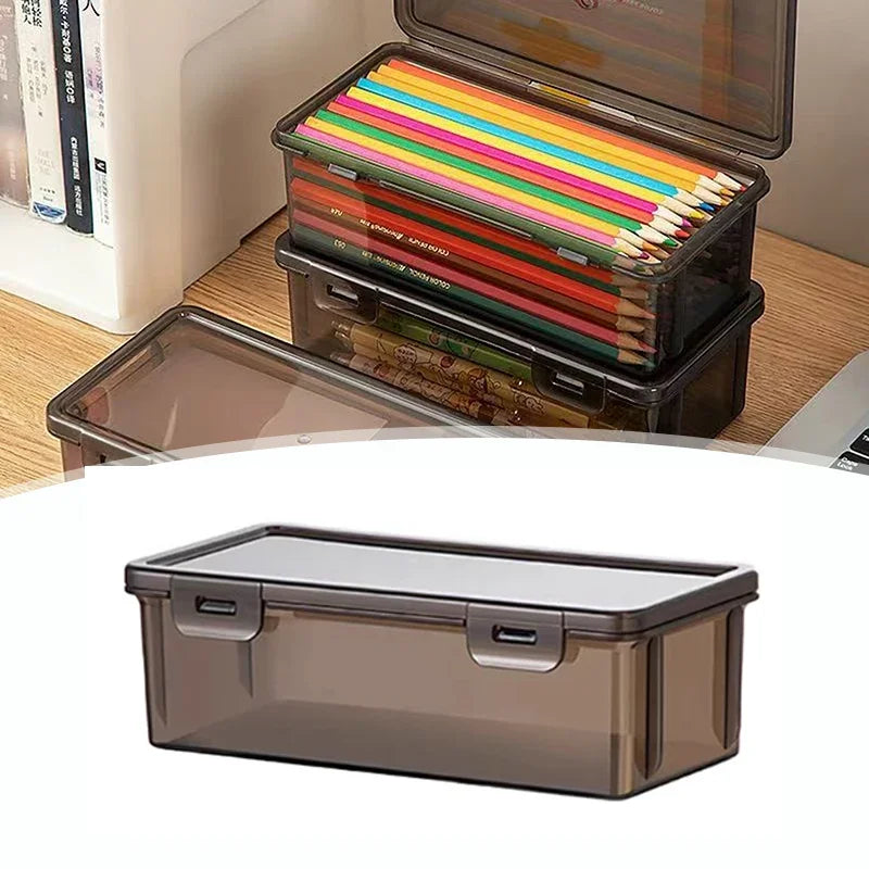 Transparent Pencil Case – Large Capacity School Supply Organizer