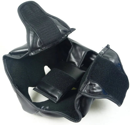 Boxing Headgear for Adults, PU Leather Training Helmet