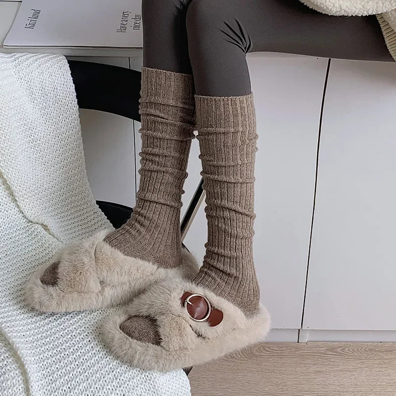 Thermal Knee High Socks for Women – Thick Winter Socks