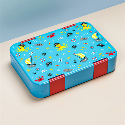 Kids Lunch Box, Divided Bento Box, Leakproof Microwave Food Container