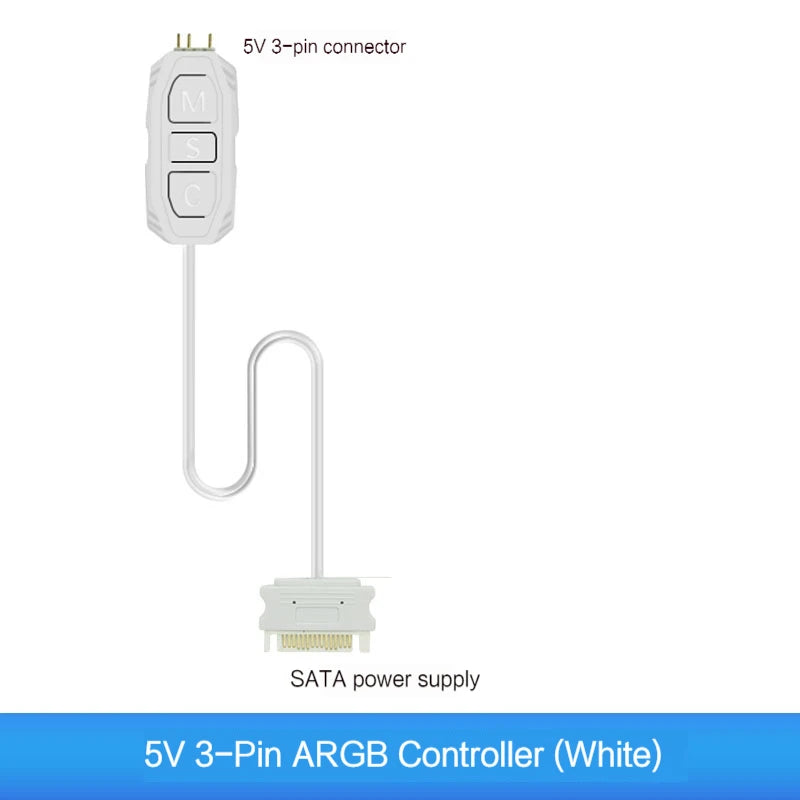 ARGB Controller 5V 3 Pin SATA Power RGB Hub