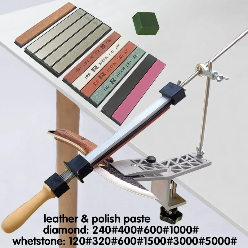 Knife Sharpener Fixed Angle Diamond Sharpening Stone for Kitchen Knives