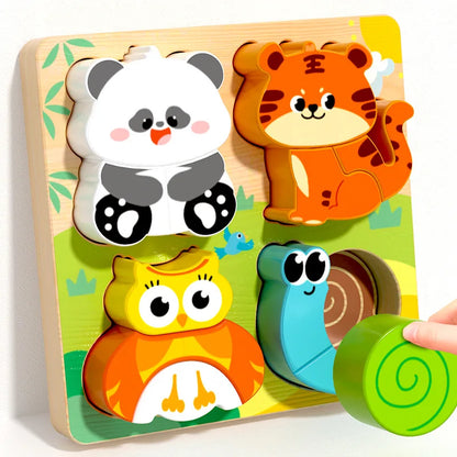 Wooden Shape Matching Toy for Kids