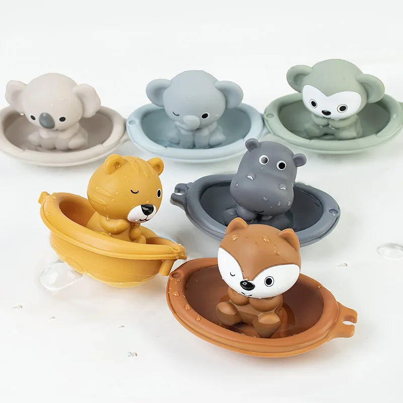 Floating Animal Bath Toy – Basketball Hoop Water Play