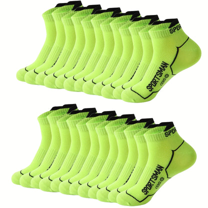 Men's No Show Socks Breathable Ankle Running Sport Socks